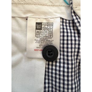Ben Sherman EC1 Slim Fit Chino Shorts Men's 33 Black White Gingham Check Plaid Bild 4