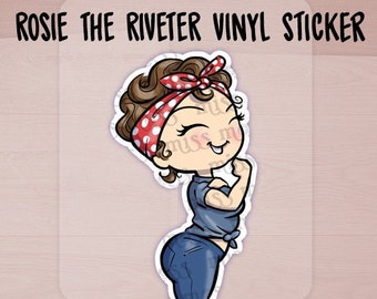 Rosie the Riveter Large Waterproof Vinyl Die Cut Sticker