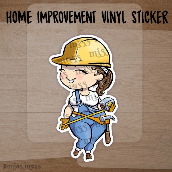 Construction Home Improvement Customizable Vinyl Sticker