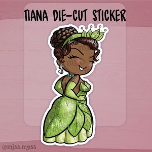 Southern Princess Curvy Girl Vinyl Die Cut Waterproof Sticker