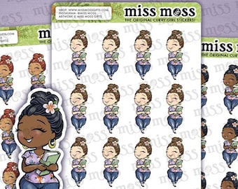 Curvy Planner Girl Vinyl Planner Stickers