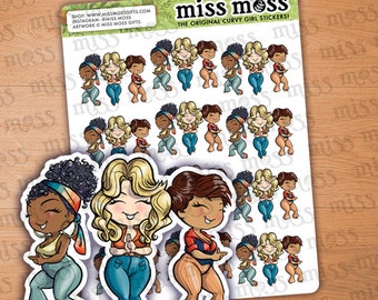 Mini Charlie's Angels Assortment Sampler Vinyl Planner Stickers