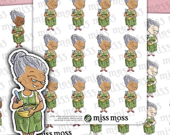 Grandma Abuela Abuelita Vinyl Planner Stickers