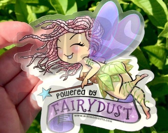 Powered by Fairy Dust Waterproof Vinyl Decal - Miss Moss Gifts
