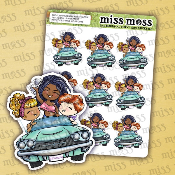 Road Trip Girls Thelma & Louise Sampler Vinyl Planner Stickers