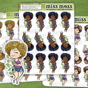 Make It Rain Money Tosser Curvy Girl Vinyl Planner Stickers