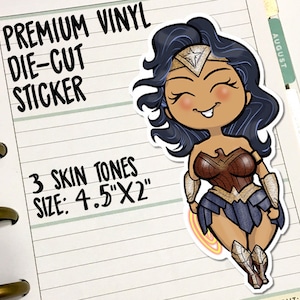 Super Woman Mom Tough Fighter Waterproof Vinyl Die-Cut Sticker Decal