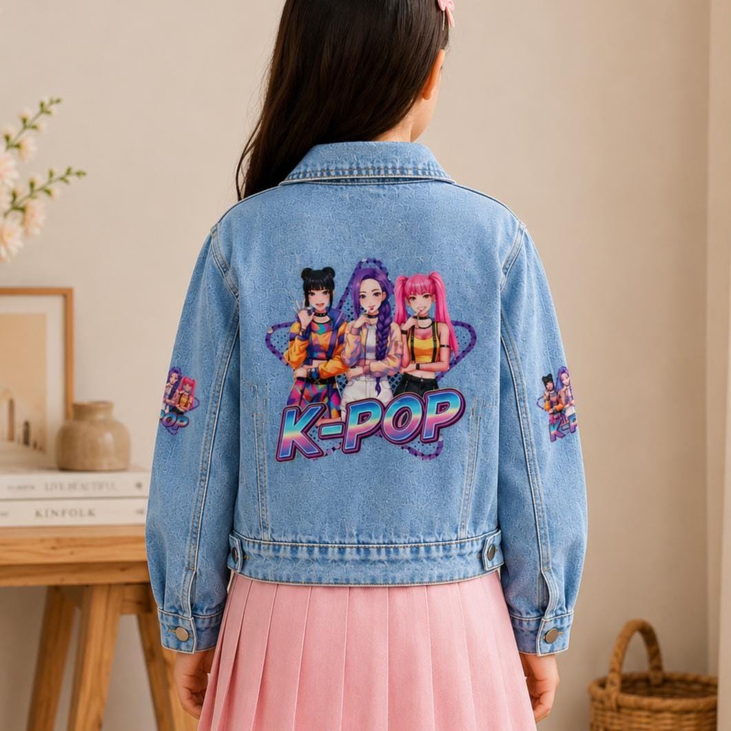 Kpop Denim Jacket - Etsy