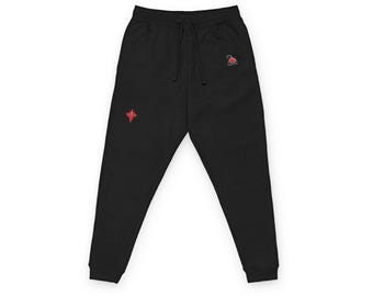Black n Red District® V.I.T.™ Unisex Fleece-Jogginghose (Stickerei)