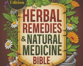 Kruidengeneesmiddelen Natuurlijke geneeskunde Bijbel 5 in 1 hardcover, genezende kruiden, tincturen, etherische oliën