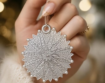 FSL Vintage Freestanding Lace Mandala Earrings, Floral Embroidery Jewelry Design (Digital Download)
