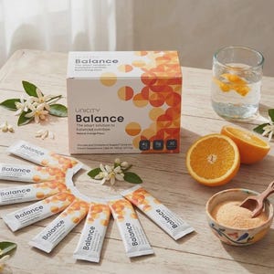 Unicity balance the smart solution to balanced nutrition Orange flavour 30 Sticks pack
