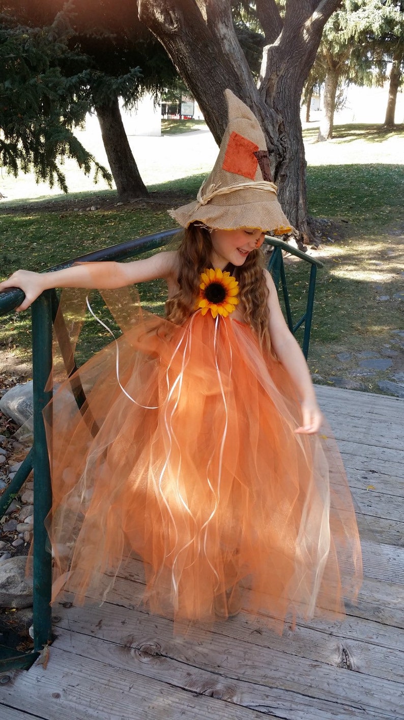 Little Girl Scarecrow Tutu Dress Costume Custom Made to Fit Etsy