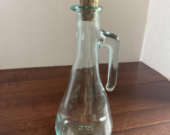 Decanter vintage Vetreria Etruscan 8.75, Made in Italy, 600 ml, ideale per decorare il frigorifero.