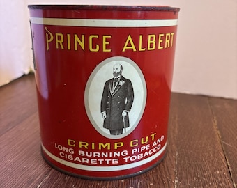 Vintage Prince Albert Crimp Cut metalen dekselopener voor pijp en sigarettentabak