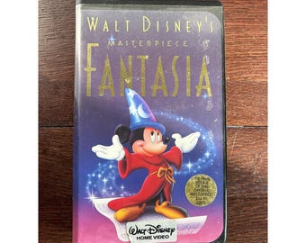 La obra maestra de Walt Disney, Fantasía (VHS, 1991) Estuche tipo concha