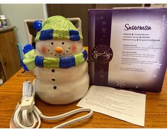 Snowman Scentsy Warmer Cookie Jar Collection Retired