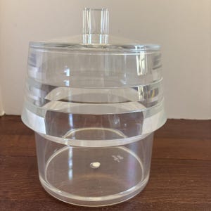 Vtg Lucite Eiskübel & Deckel Arch Alfio Di Bella Italien Anthropologie Bild 1