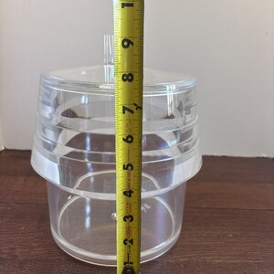 Vtg Lucite Eiskübel & Deckel Arch Alfio Di Bella Italien Anthropologie Bild 3