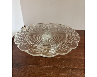 Soporte para pasteles de pedestal de vidrio transparente VTG de 25 cm (10") Maison by Circleware Crystal