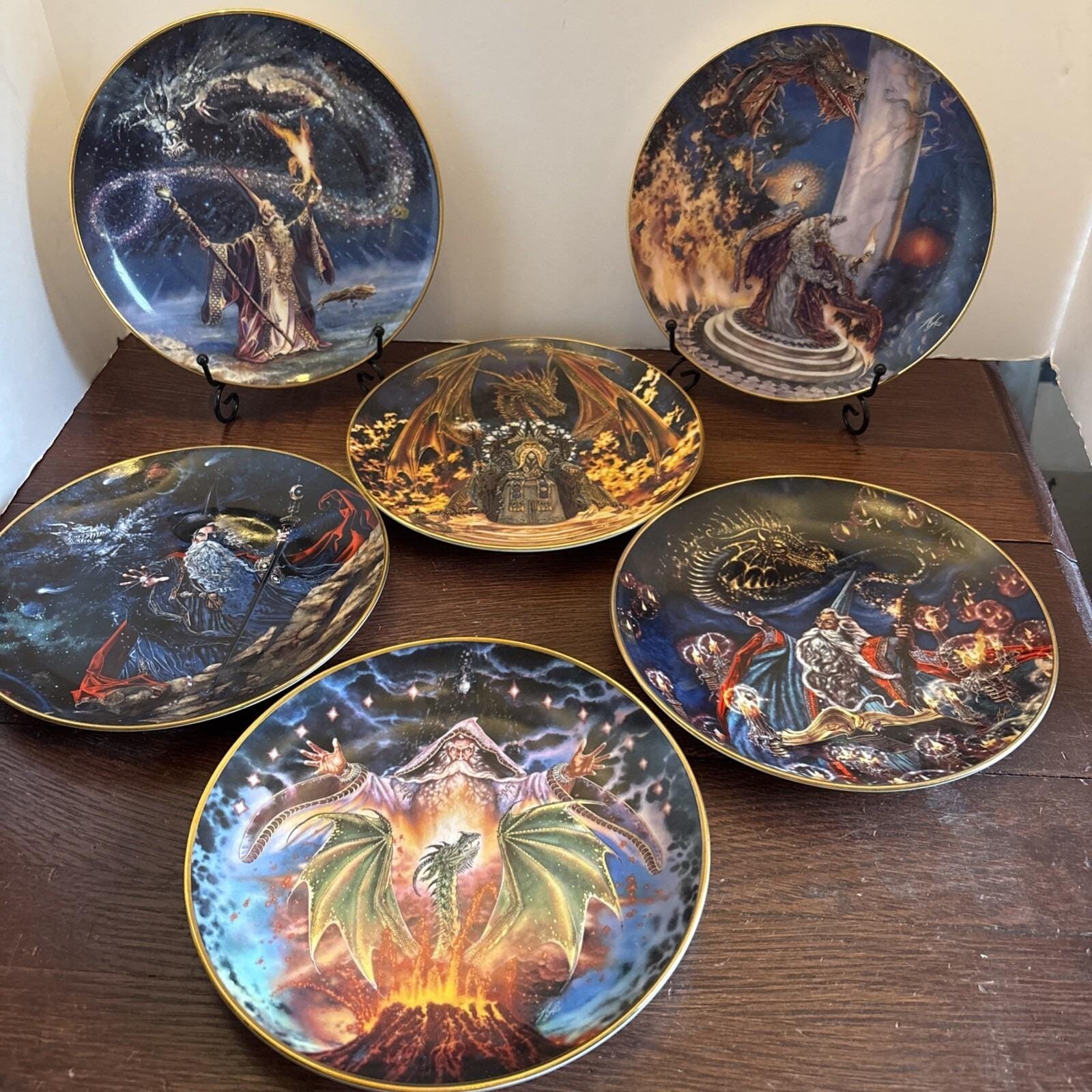 Royal Doulton Dragon Plate Set - Etsy
