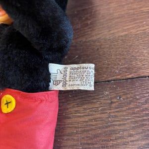 Vintage Disney Mickey Mouse 9" Beanbag Doll Plush Toy Applause Vinyl Face Hands image 5