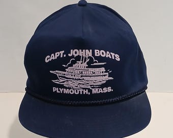Gorra Captain John Boats - Plymouth, Massachusetts - Estilo retro