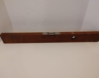 Nivel antiguo de C.S. Co. - Metal y madera - Pine Meadow, Connecticut, EE. UU. - Funciona perfectamente