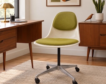 Herman Miller Eames PSCC-4 Vintage Mid-Century Swivel Chair on Casters - RARE