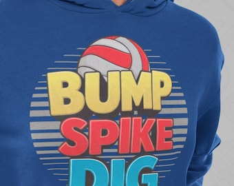 Bump Spike Dig PNG – Design da pallavolo per sublimazione, artigianato e altro - Download immediato