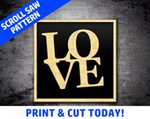 LOVE Scroll Saw Pattern