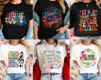 Music Teacher Graphic Pack | Retro Cassette Guitar Artwork | Piano Vinyl Lover Design | Digital Download