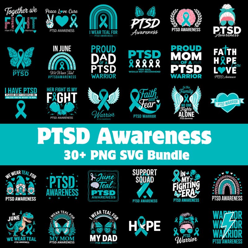 Ptds Ribbon Ptsd Ribbon - Etsy