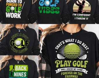 Golf Quote PNG SVG Bundle | Funny Saying Designs |Style Sublimation Files | Shirt Mug Print
