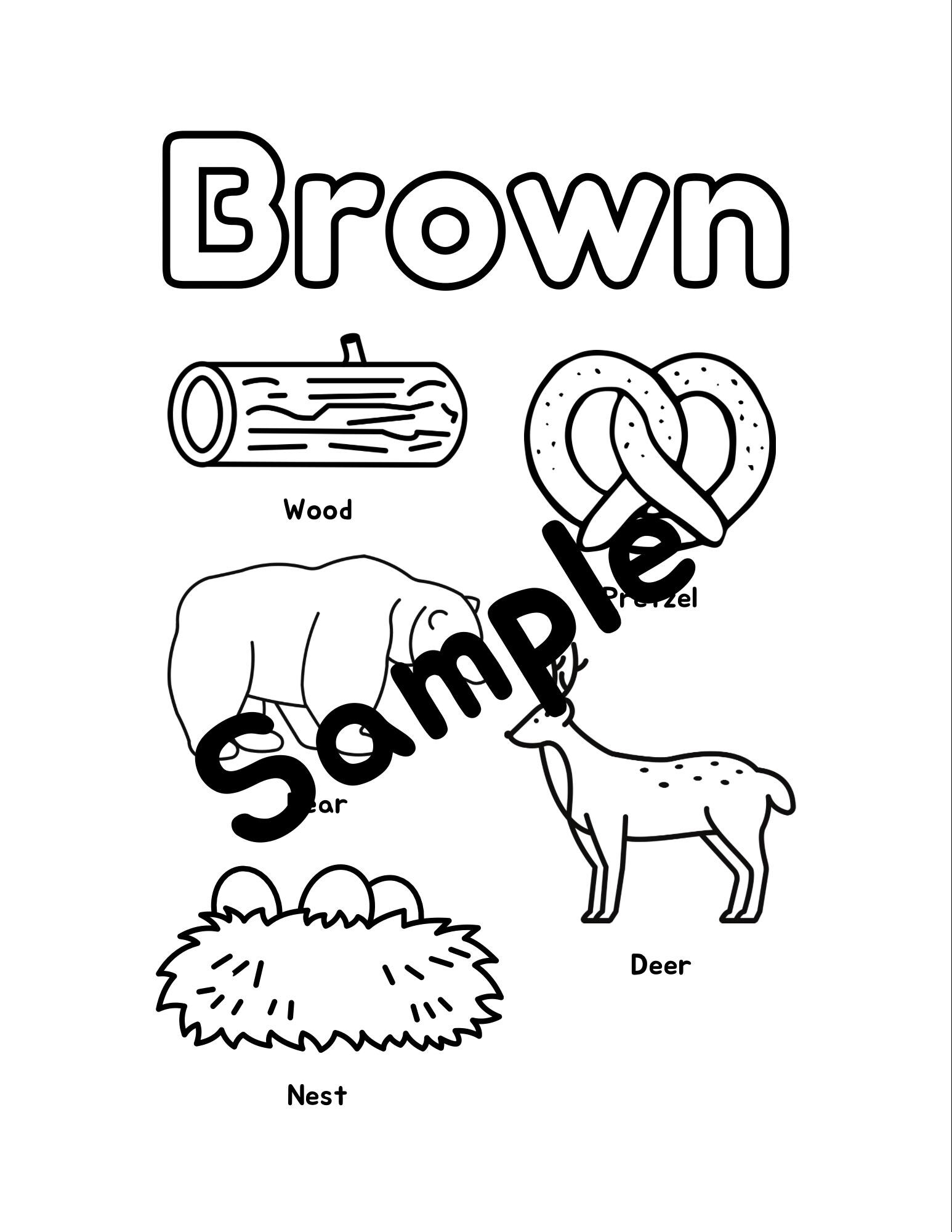 Toddler Coloring Book | Learn Colors Preschool Activity (PDF Download ...