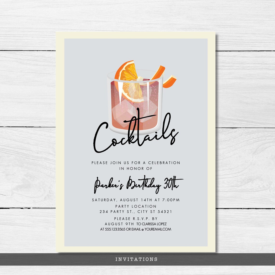 Minimalist Cocktail Party Invitations Housewarming Party - Etsy