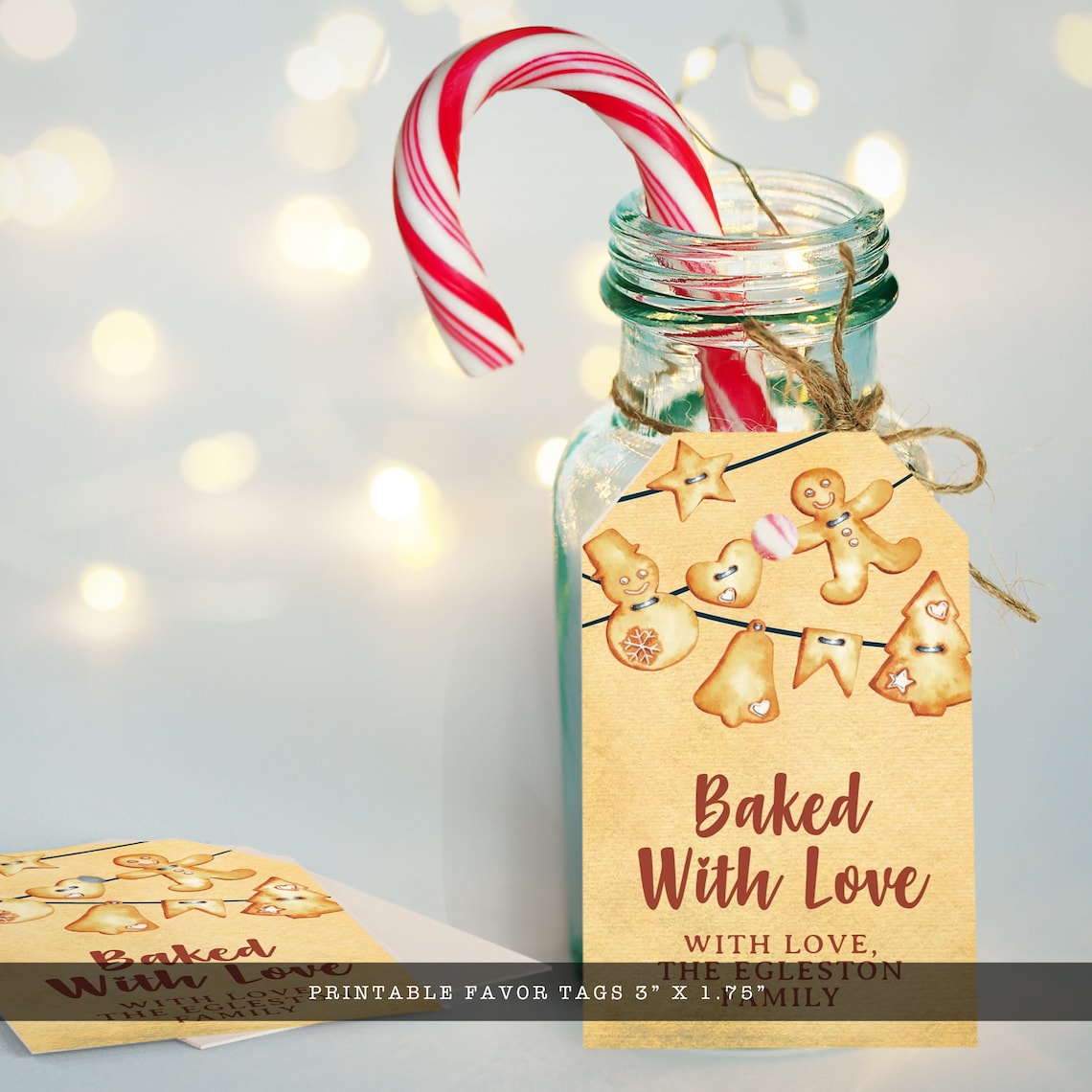 Bake Sale Printable Tags Cookie Favor Tags Holiday Gift | Etsy