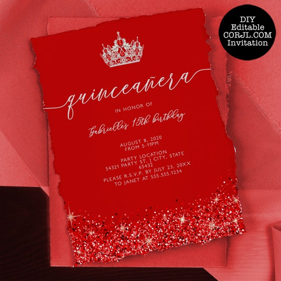 Gloss Glitter Red 24 x 36 81# Text Sheets