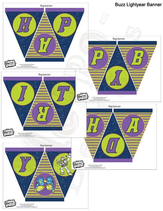 Items Similar To Buzz Lightyear Birthday Banner On Etsy