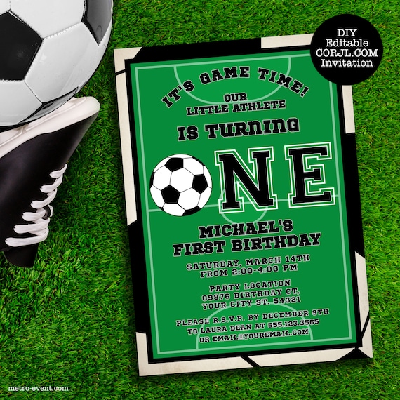 Football First Birthday Decor, Football One Year Party Pack