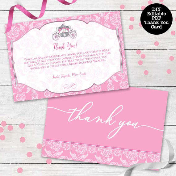 Baby Princess Thank You Cards, Thank You Card, Princess Thank You Cards, Little princess Thank You Cards Il_570xn