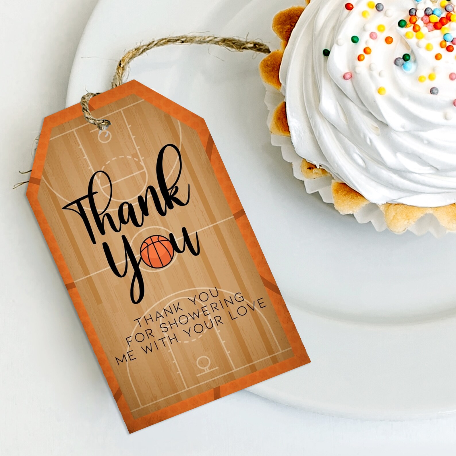 Basketball Favor Tag Gift Tags Printable Favor Tags Thank | Etsy