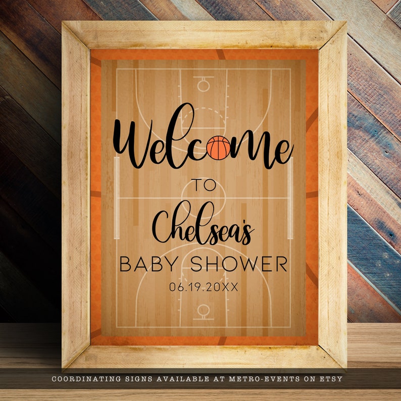 Basketball Baby Shower Bundle Invitation Kit Thank You Card Etsy