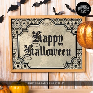 Halloween Signs, Halloween Party Signs, Classroom Signs, Party Signs, Halloween Decorations, Halloween Signs, Printable Party Signs image 2