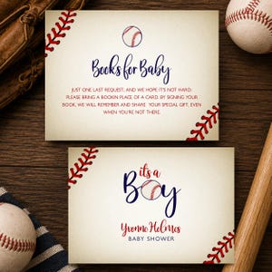 Vintage Baseball Baby Shower Invitation Bundle, Baseball Baby Shower Games, Editable Boy Baby Shower Invite Kit, Sports Baby Shower Decor image 3