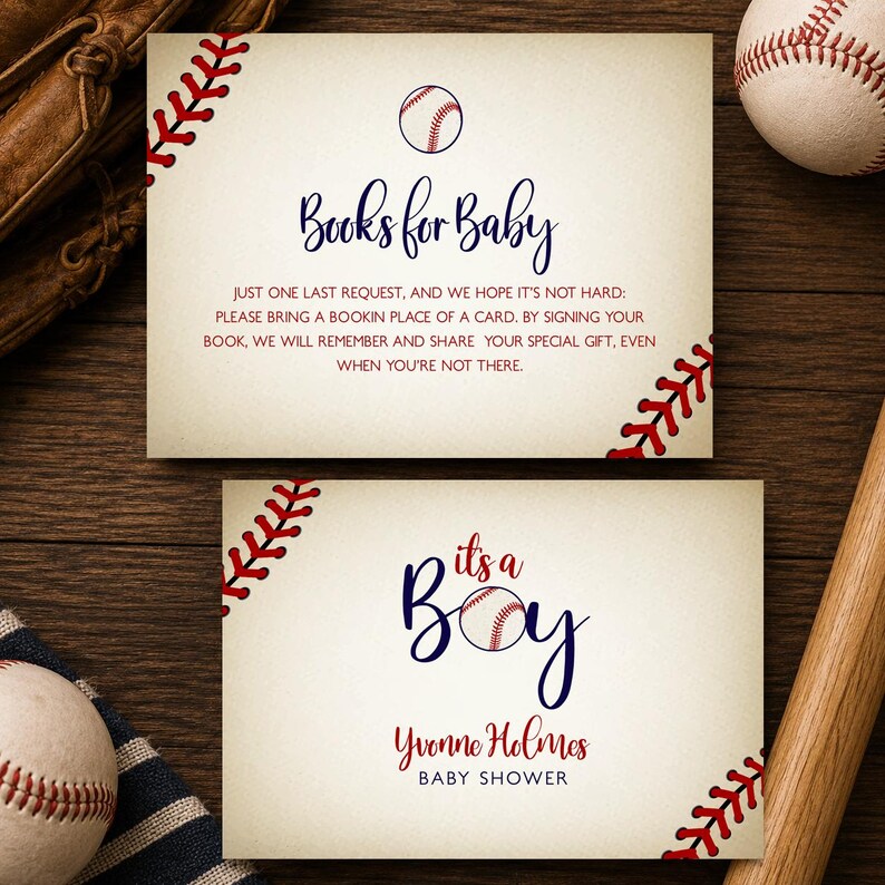 Vintage Baseball Baby Shower Invitation Bundle, Baseball Baby Shower Games, Editable Boy Baby Shower Invite Kit, Sports Baby Shower Decor image 3