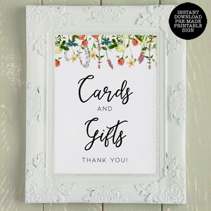 Cartoline floreali e cartello regalo, cartello stampabile, cartello per addio al nubilato, download istantaneo, cartello floreale botanico, modello di cartello, cartello da tavolo regalo