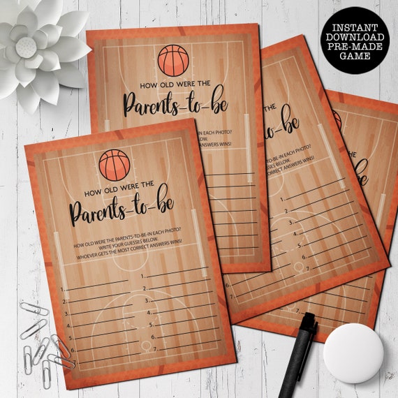 How Old Were The Parents Game Instant Download Shower Game Printable 