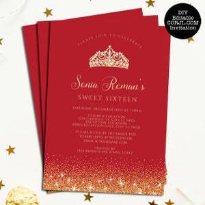 Gucci Inspired Sweet Sixteen Invitations Great for all occasions