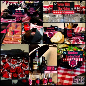 Mobster Party Decorations, Gangster Party, Mafia Birthday Party, Adult Birthday Decorations, Instant Download, Printable Party Decor